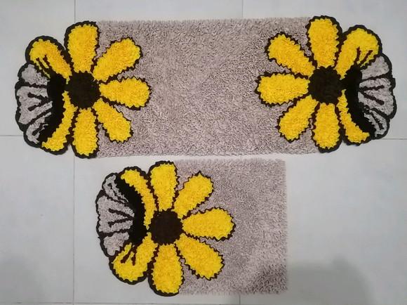 Tapetes Frufru Cozinha Flor Borboleta Antiderrapante