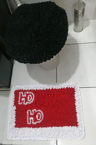 Tapetes Frufru Lavabo Feliz Natal Antiderrapante