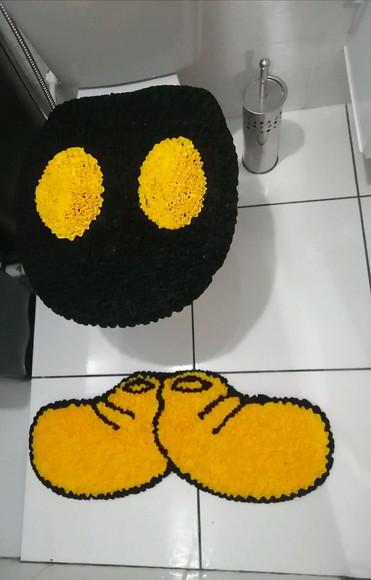 Tapetes Frufru Lavabo Mickey Antiderrapante