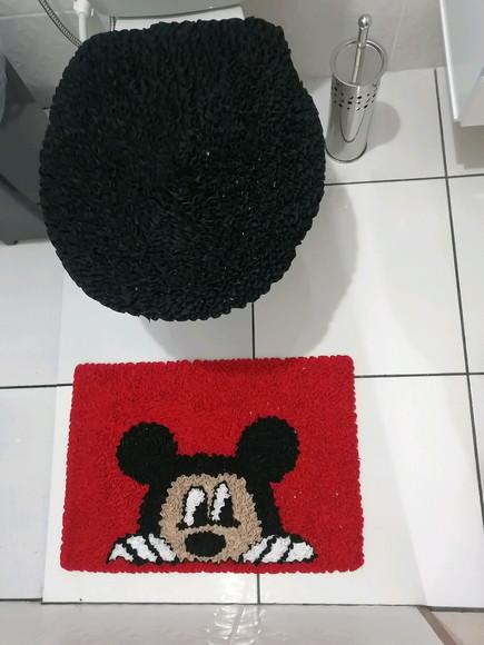 Tapetes Frufru Lavabo Mickey Antiderrapante