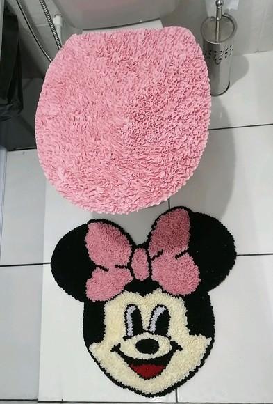 Tapetes Frufru Lavabo Minnie Antiderrapante