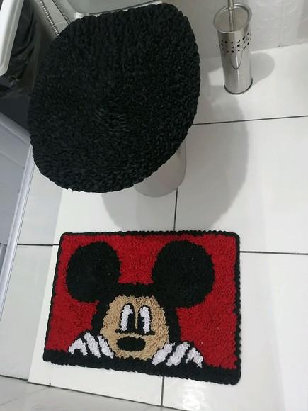 Tapetes Frufru Lavabo Mickey Antiderrapante