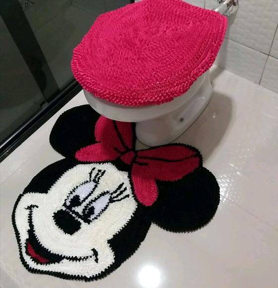Tapetes Frufru Lavabo Minnie Antiderrapante