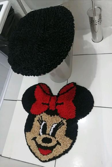 Tapetes Frufru Lavabo Minnie Antiderrapante