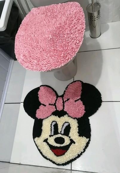 Tapetes Frufru Lavabo Minnie Antiderrapante