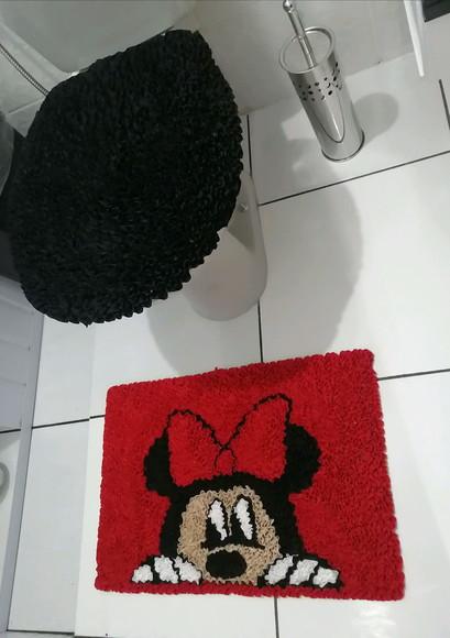 Tapetes Frufru Lavabo Minnie Antiderrapante