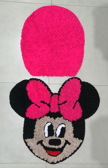 Tapetes Frufru Lavabo Minnie Antiderrapante