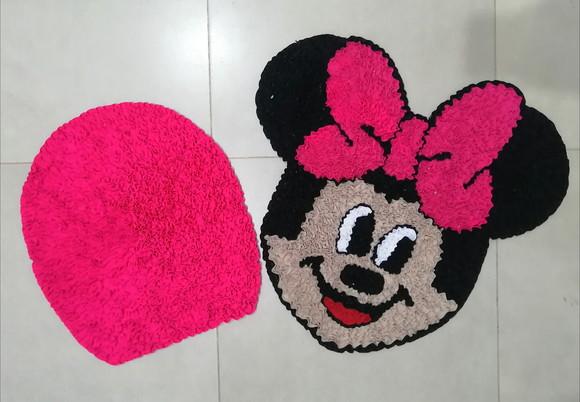 Tapetes Frufru Lavabo Minnie Antiderrapante