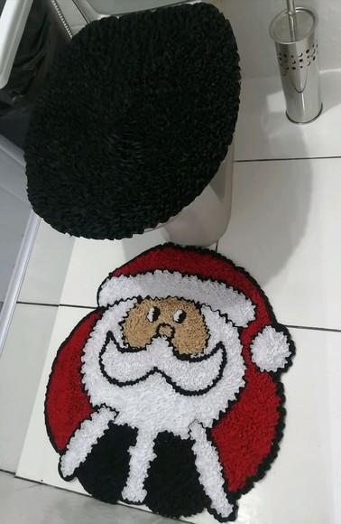 Tapetes Frufru Lavabo Papai Noel Antiderrapante