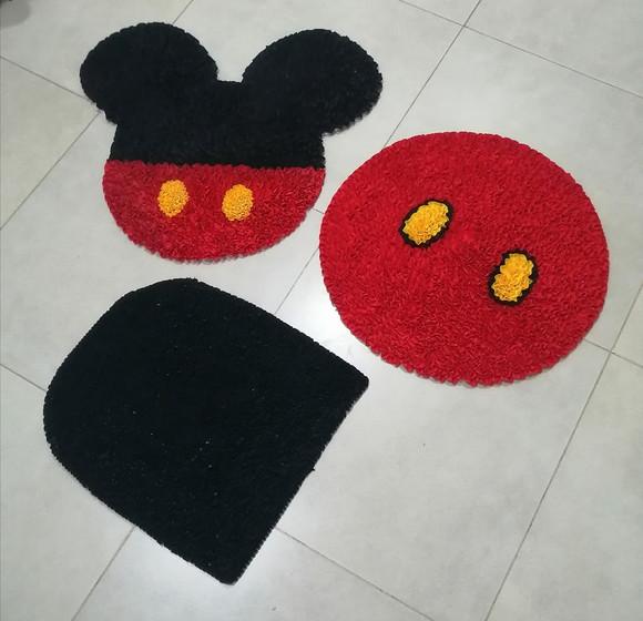 Tapetes Frufru Mickey Antiderrapante