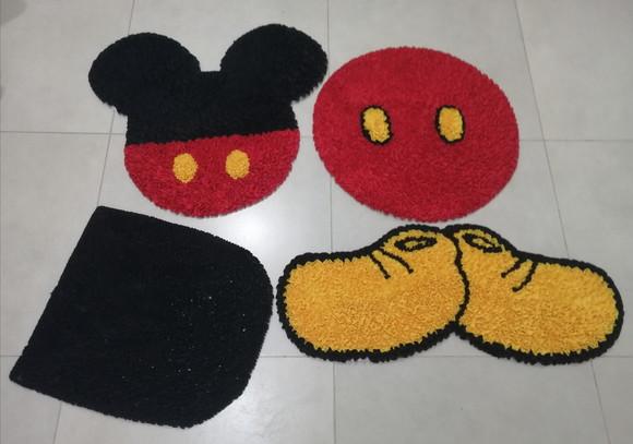 Tapetes Frufru Mickey Antiderrapante