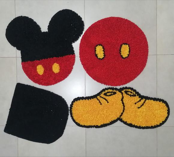 Tapetes Frufru Mickey Antiderrapante