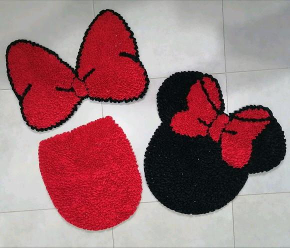 Tapetes Frufru Minnie Antiderrapante