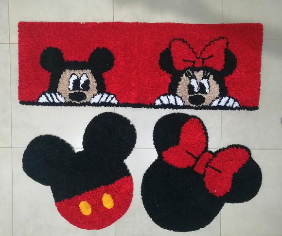 Tapetes Frufru Minnie e Mickey Antiderrapante