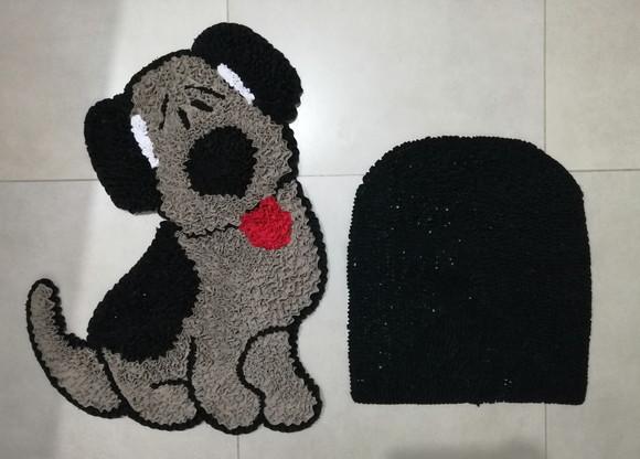 Tapetes Frufru para Lavabo Cachorro Antiderrapante