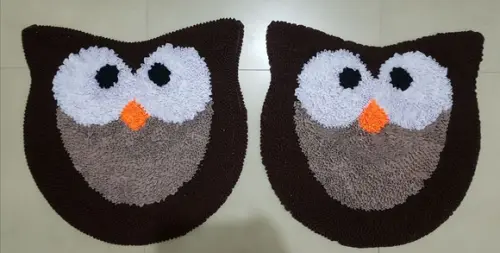 2 Corujas em Frufru Antiderrapante