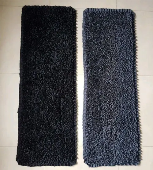2 Passadeiras de Frufru para Quarto 1m20cm Antiderrapante