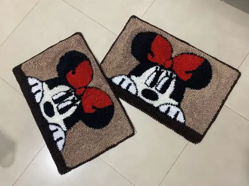 2 Tapetes Frufru Minnie Antiderrapante