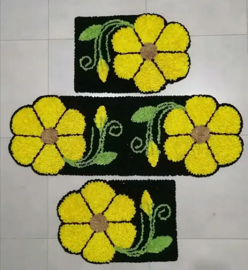 Jogo de Tapetes Frufru de 1m70cm x 60cm
