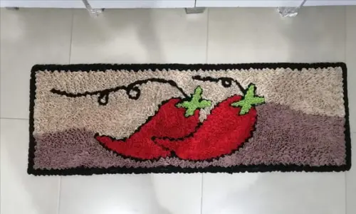 Passadeira de Cozinha Pimenta Frufru Antiderrapante