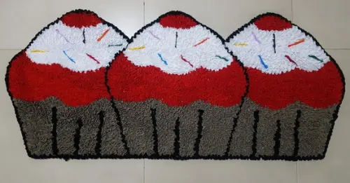 Passadeira de Cupcake em Frufru Antiderrapante