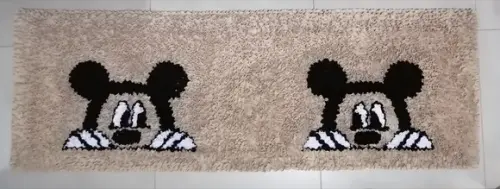 Passadeira de Frufru Mickey 1m20cm x 50cm Antiderrapante
