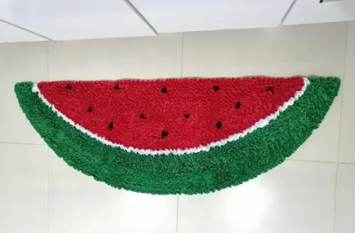Passadeira de Melancia em Frufru Antiderrapante