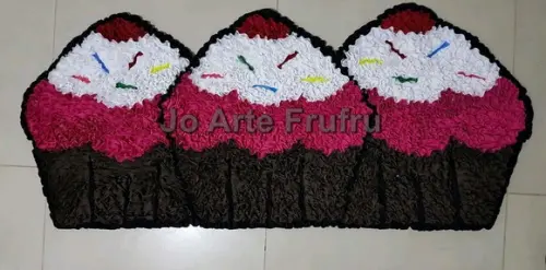 Passadeira Frufru Cupcake Antiderrapante
