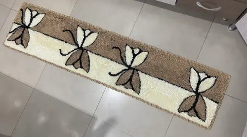Passadeira Frufru Flores 2m20cm x 40cm Antiderrapante