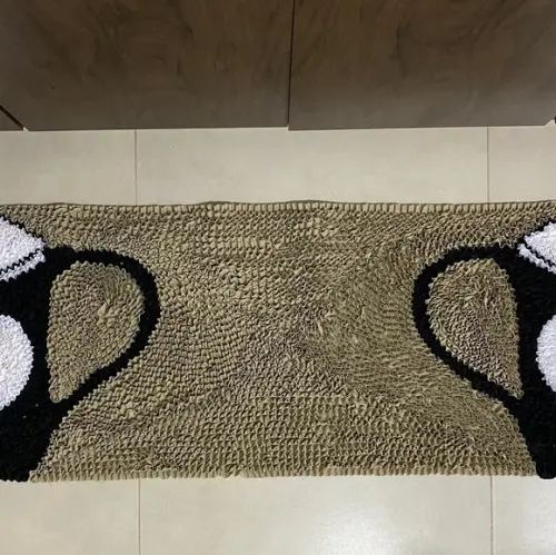 Passadeira Frufru Xícara 1m35cm Antiderrapante