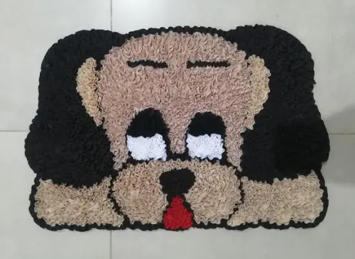 Tapete de Cachorro em Frufru Antiderrapante
