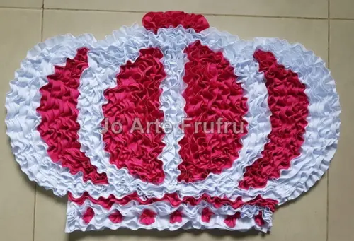 Tapete de Coroa em Frufru com Antiderrapante