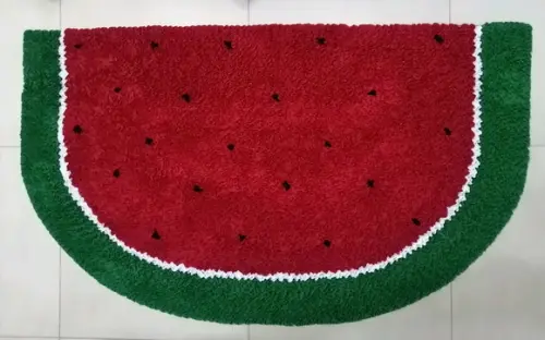 Tapete de Melancia 1m37cm x 80cm Frufru Antiderrapante