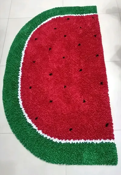 Tapete de Melancia 1m37cm x 80cm Frufru Antiderrapante