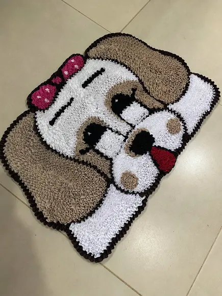 Tapete Frufru Cachorra Antiderrapante