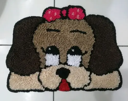 Tapete Frufru Cachorra Antiderrapante