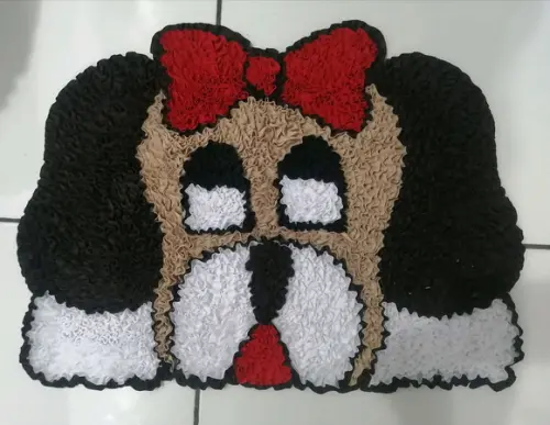 Tapete Frufru Cachorra Antiderrapante