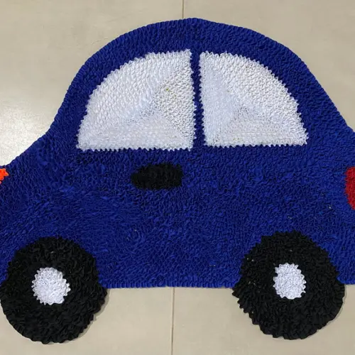 Tapete Frufru Carrinho 60cm x 80cm Antiderrapante
