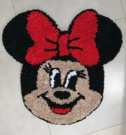 Tapete Frufru de Minnie Antiderrapante