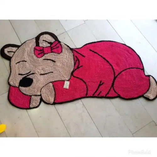 Tapete Frufru De Ursa Antiderrapante