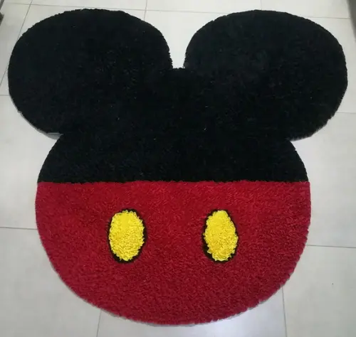 Tapete Frufru Mickey 1m50cm Antiderrapante