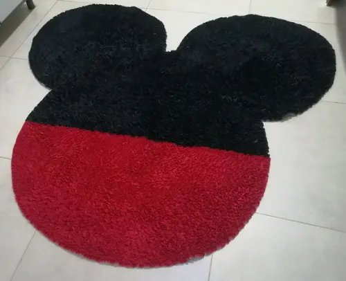 Tapete Frufru Mickey 1m50cm Antiderrapante