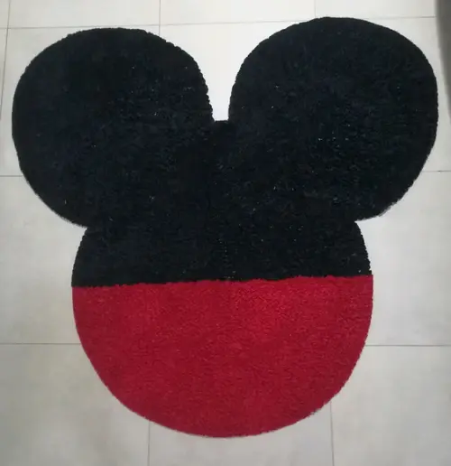 Tapete Frufru Mickey 1m50cm Antiderrapante