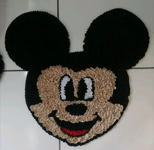 Tapete Frufru Mickey Antiderrapante