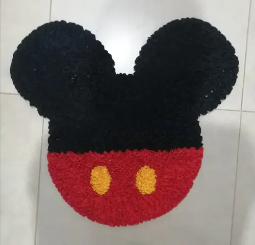 Tapete Frufru Mickey Antiderrapante