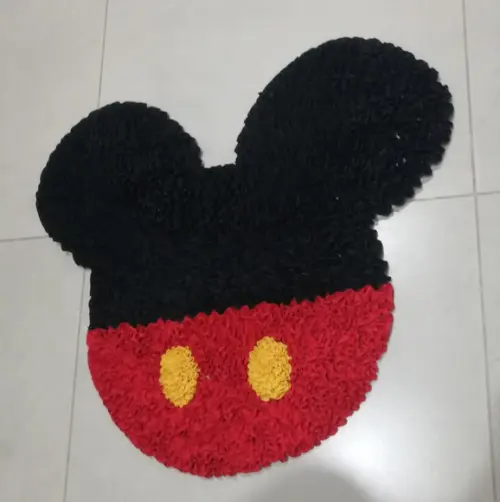 Tapete Frufru Mickey Antiderrapante