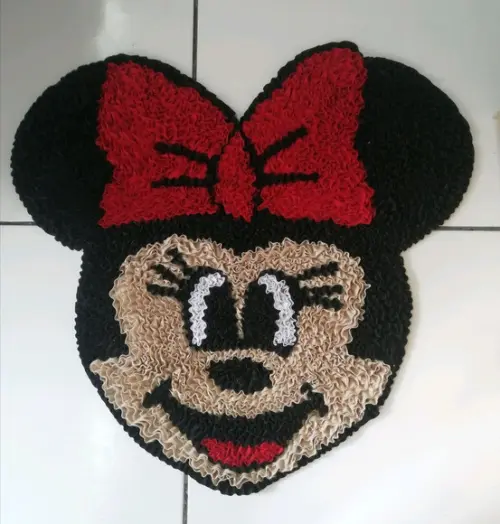 Tapete Frufru Minnie Antiderrapante