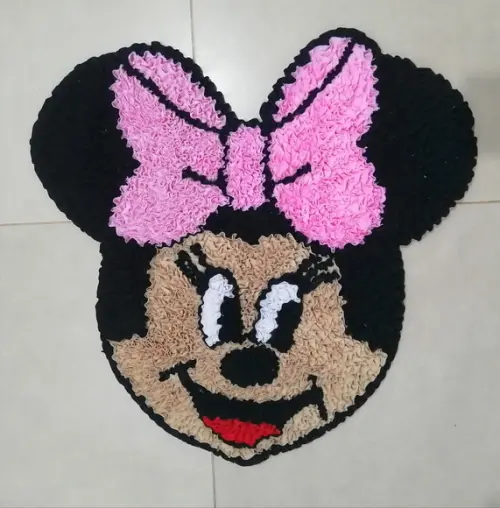 Tapete Frufru Minnie Antiderrapante