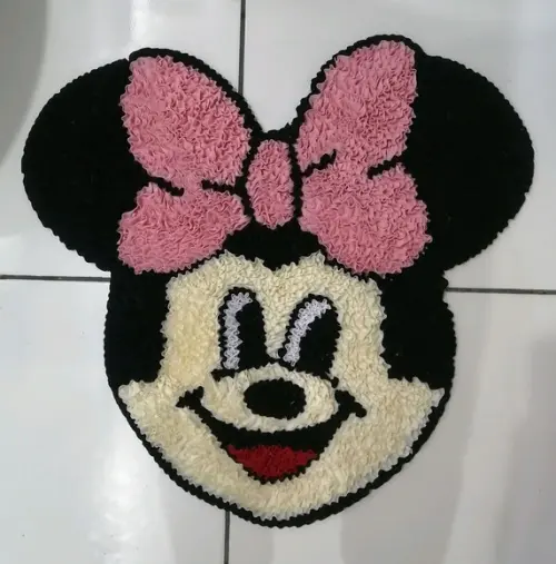 Tapete Frufru Minnie Antiderrapante