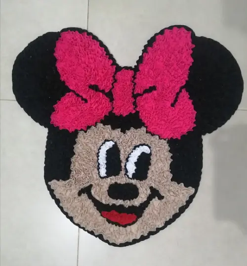 Tapete Frufru Minnie Antiderrapante